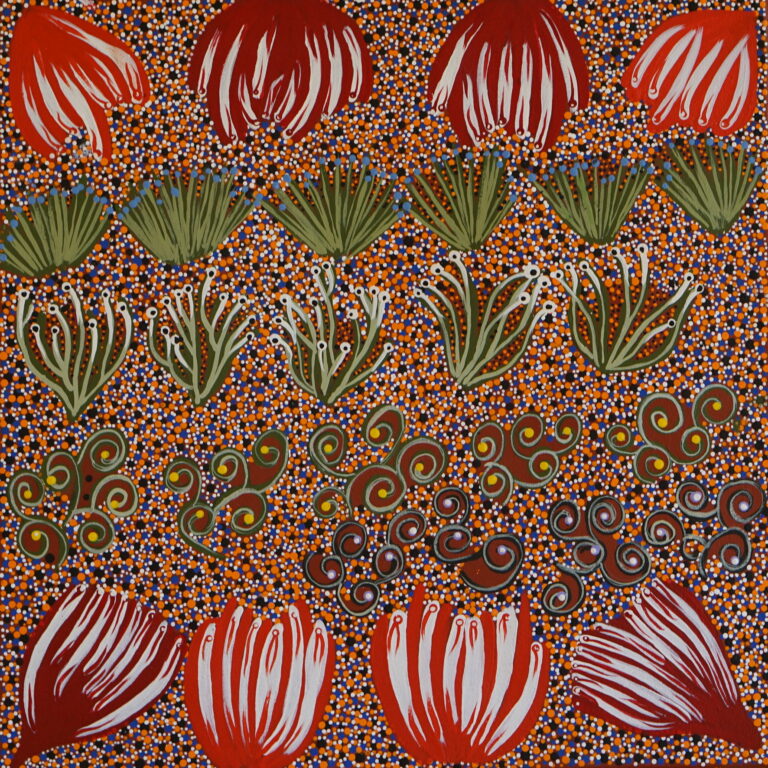 Bush Flowers - Painting - Una Pula Beasley