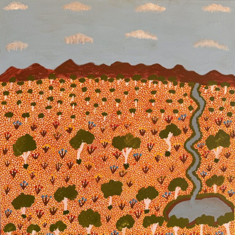 View Of Country - Painting - Susan  Ngwarrarye Philomac
