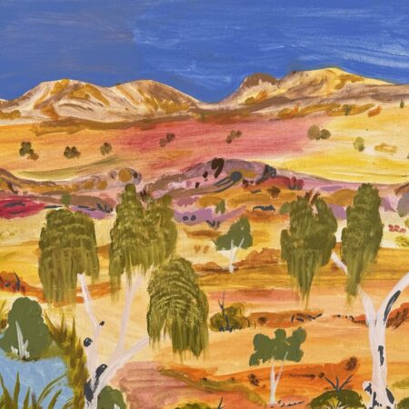 My Grandmothers Country-Elizabeth Ngwarra Bonney - Painting - Elizabeth Ngwarraye  Bonney