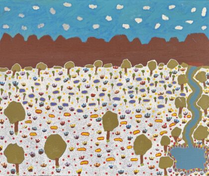 View Of Country - Painting - Susan  Ngwarrarye Philomac