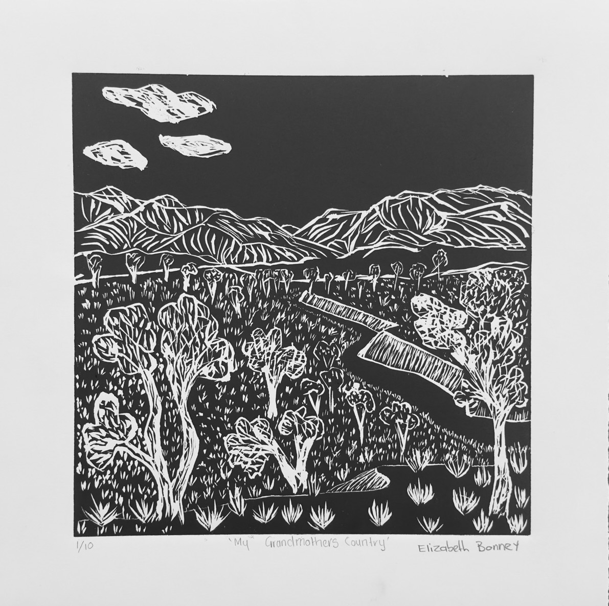Elizabeth Ngwarraye Bonney - My Grandmothers Country - Print - Elizabeth Ngwarraye Bonney
