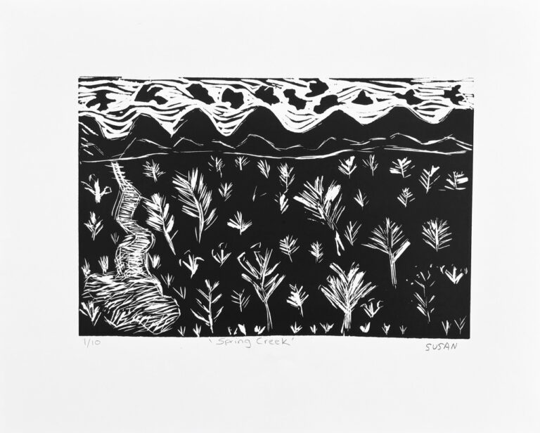 Susan Ngwarraye Philomac - Spring Creek - Print - Susan  Ngwarrarye Philomac