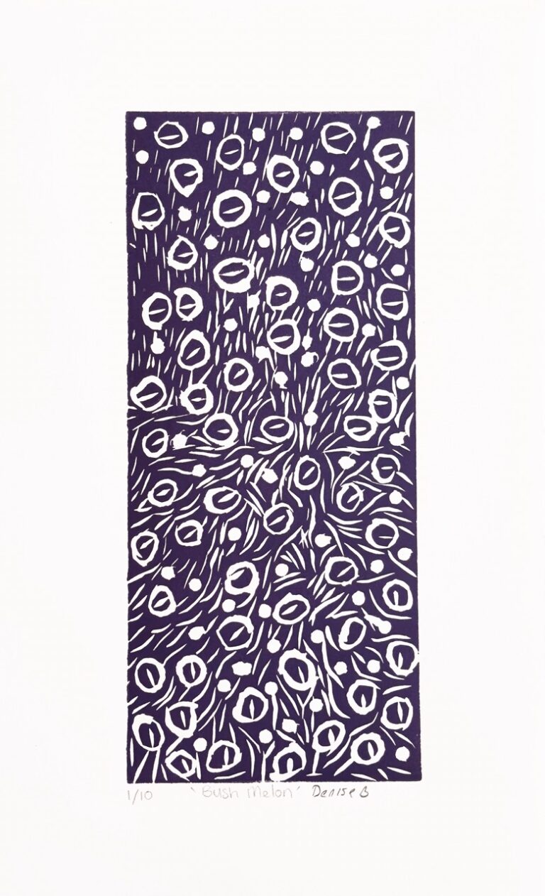 Denise Ngwarraye Bonney - Bush Melon - Print - Denise Ngwarraye Bonney