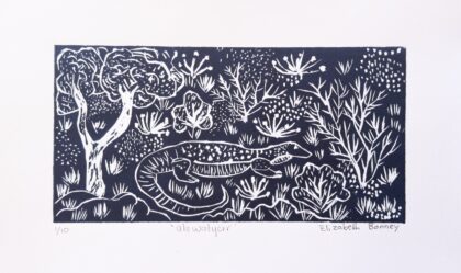 Elizabeth Ngwarraye Bonney - Sand Goanna - Print - Elizabeth Ngwarraye  Bonney