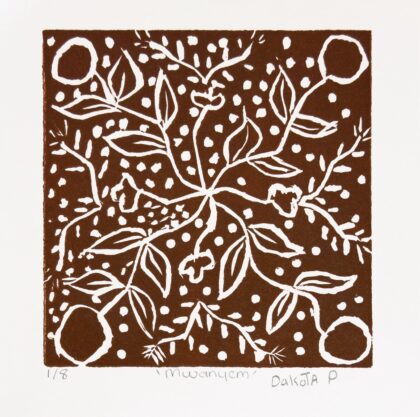 Dakota Ngwarraye Petrick - Mwanyen (Bush Tomatoe) - Print - Dakota Ngwarraye Petrick