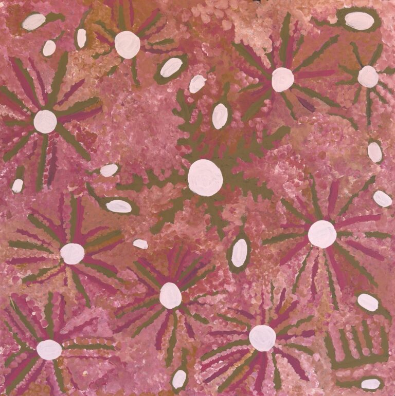Maisie Petyarre Bundey - Bush Tucker - Painting - Maisie Petyarre  Bundey