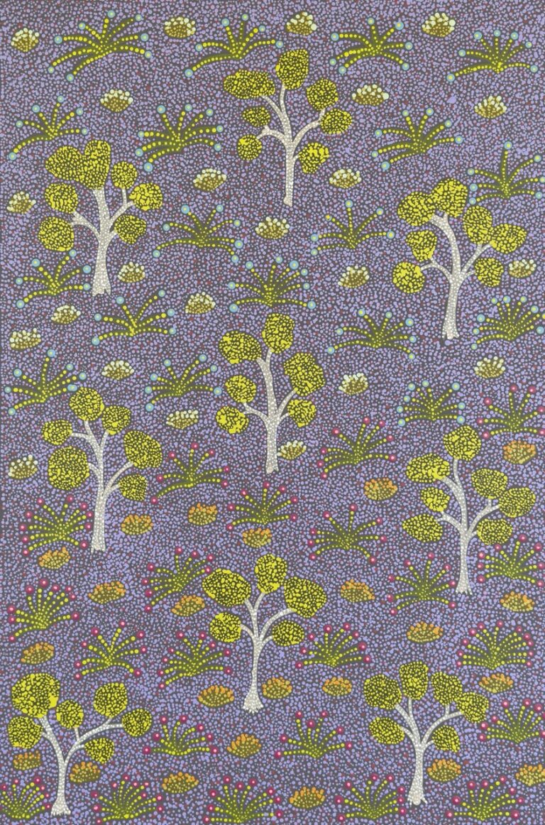 Alana Ngwarraye Holmes - Wild Flowers - Painting - Alana  Ngwarraye Holmes