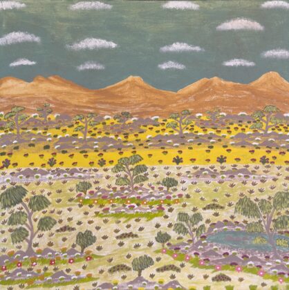 Valerie Kemarre Ross - My Mothers Country - Painting - Valerie Kemarre Lewis