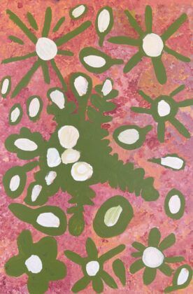 Maisie Petyarre Bundey - Bush Tucker - Painting - Maisie Petyarre  Bundey