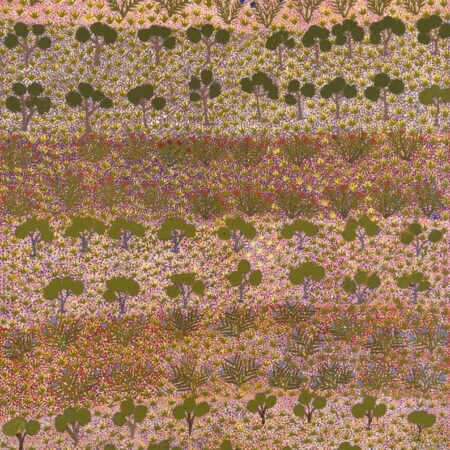 Nancy Pitjara Frank - Bush Flowers - Painting - Nancy Pitjara Frank