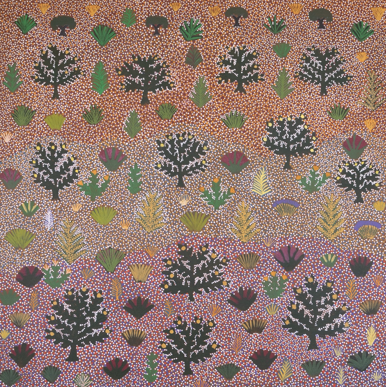 Bush Medicine Plants - Painting - Karen Kemarre Lewis