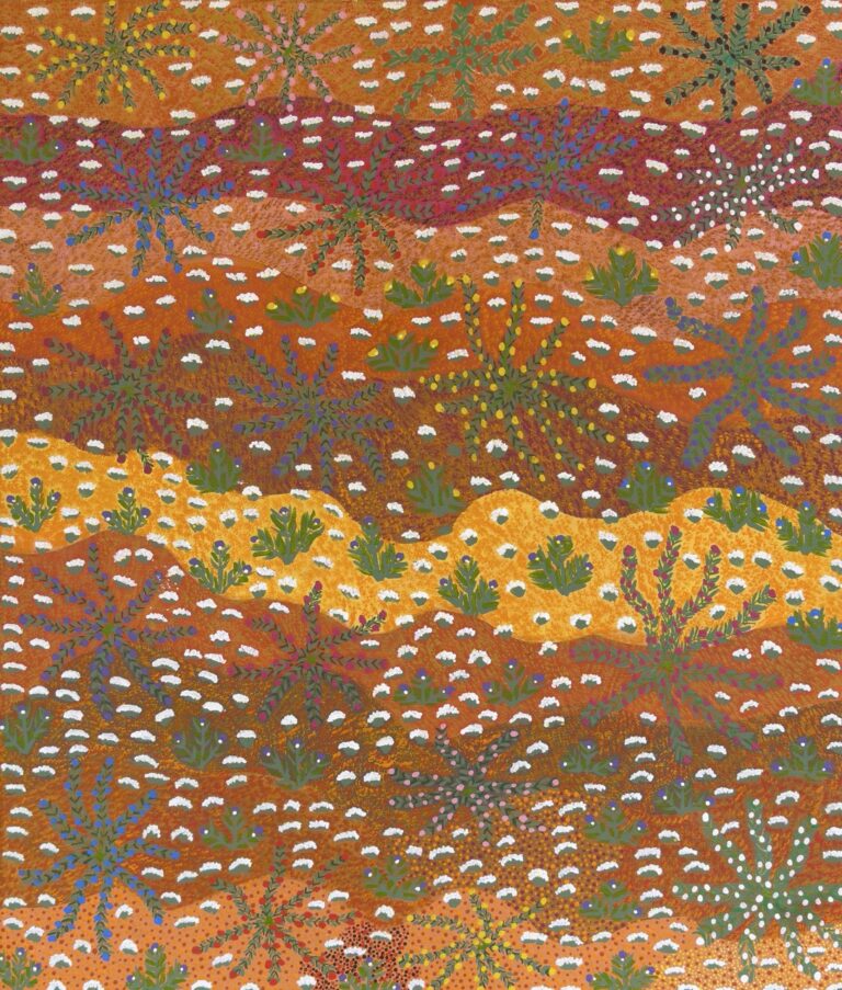 Lulu Pitjara Teece - My Fathers Seed Dreaming - Painting - Lulu Pitjara Teece