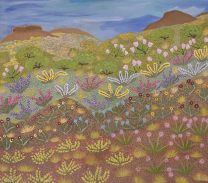Kathleen Nanima Rambler - Mulangke Aherne (Beautiful Land) - Painting - Kathleen Nanima Rambler