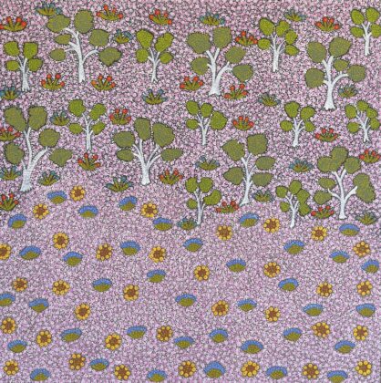 Alana Ngwarraye Holmes - Wild Flowers - Painting - Alana  Ngwarraye Holmes