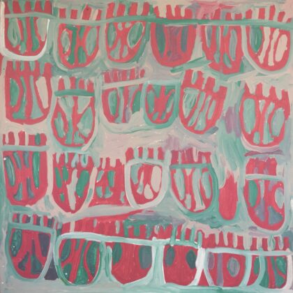 Maisie Petyarre Bundey - Anhelengkw (Emu) Dreaming - Painting - Maisie Petyarre  Bundey