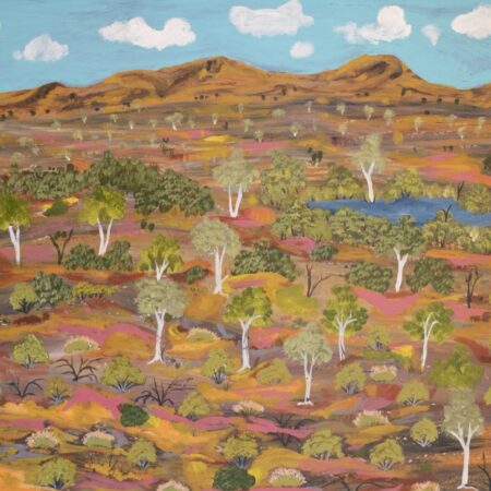 My Grandmothers Country-Elizabeth Ngwarra Bonney - Painting - Elizabeth Ngwarraye  Bonney