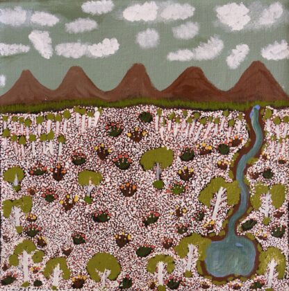 Susan Ngwarraye Philomac - Spring Creek - Painting - Susan  Ngwarraye Philomac
