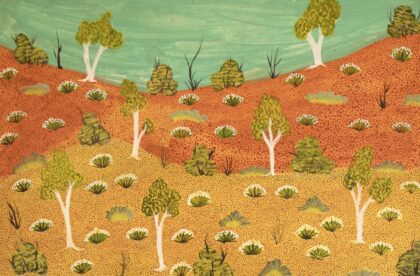 Alec Pula Lewis - View of Country - Painting - Alec  Pula Lewis