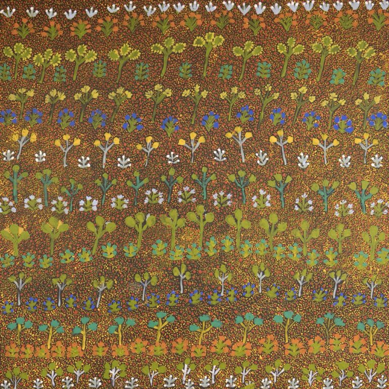 Rosie Kemarre Morton - My Father's Country and Bush Medicine - Painting - Rosie Kemarre Morton