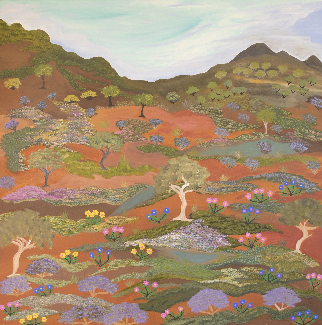 in progress - Painting - Kathleen Nanima Rambler