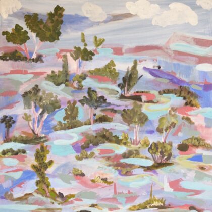 Elizabeth Ngwarraye Bonney - Flowers and Fairies - Painting - Elizabeth Ngwarraye  Bonney