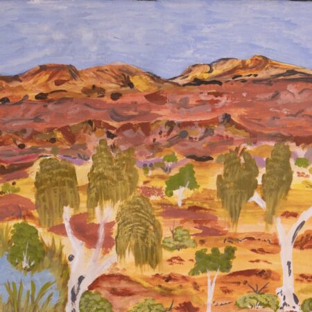 My Grandmothers Country-Elizabeth Ngwarra Bonney - Painting - Elizabeth Ngwarraye  Bonney