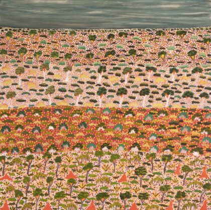 Denise Ngwarraye Bonney - Tijamburra, My Grandmothers Country - Painting - Denise Ngwarraye Bonney