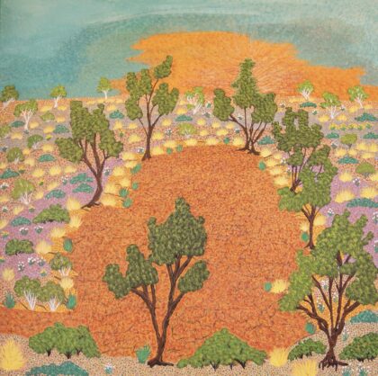 Levina Pitjara Morton - My Country - Painting - Levina Pitjara Morton