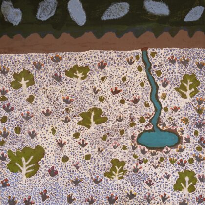 Susan Ngwarraye Philomac - Spring Creek - Painting - Susan  Ngwarraye Philomac