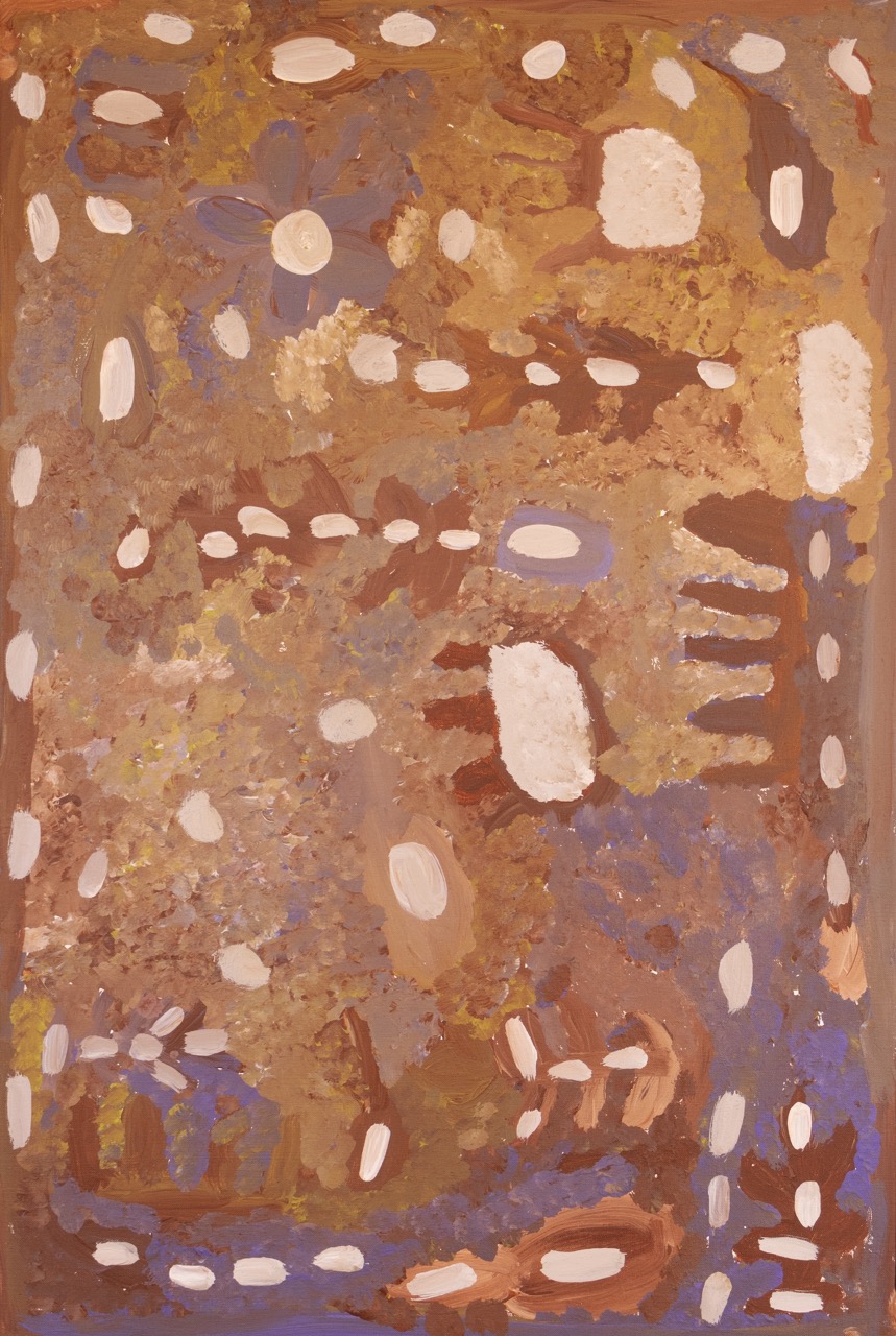 Maisie Petyarre Bundey - Bush Tucker - Painting - Maisie Petyarre  Bundey