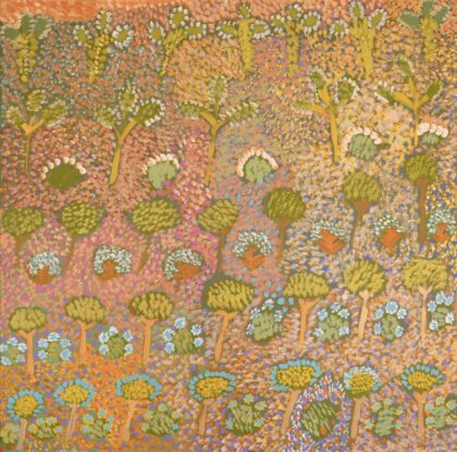 Rosie Kemarre Morton - My Father's Country and Bush Medicine - Painting - Rosie Kemarre Morton