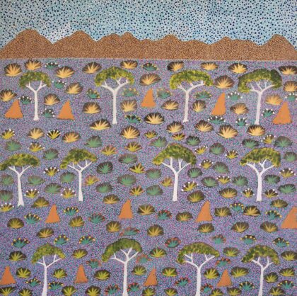 Teleisha Pula Ross - My View of Country - Painting - Teleisha Pula Ross