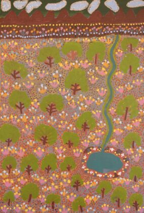 Susan Ngwarraye Philomac - Spring Creek - Painting - Susan  Ngwarraye Philomac