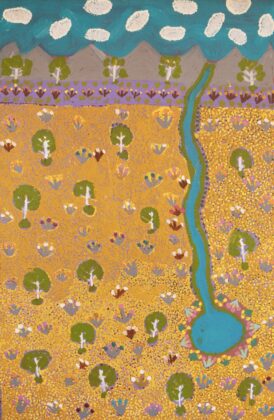 Susan Ngwarraye Philomac - Spring Creek - Painting - Susan  Ngwarraye Philomac