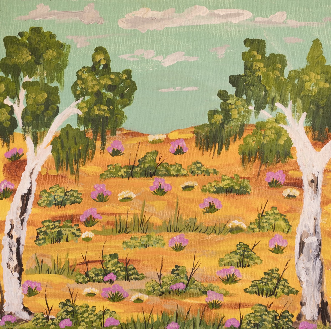 Elizabeth Ngwarraye Bonney - After the Bushfire - Painting - Elizabeth Ngwarraye  Bonney