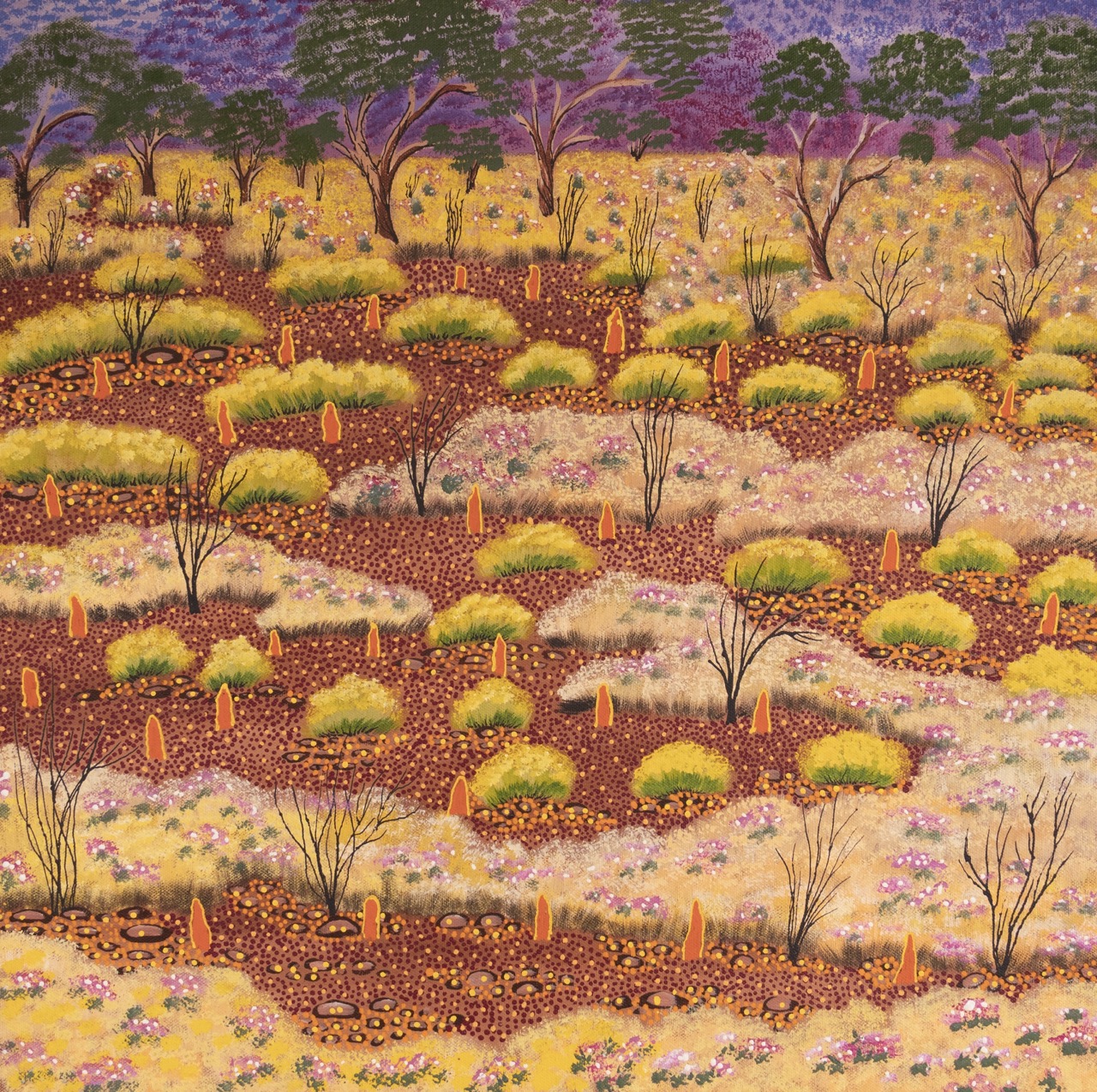 Selina Pula Teece - My Fathers Country - Painting - Selina Pula Teece