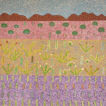 Janella Kemarre Ross - Summer Bush Tucker - Painting - Janella Kemarre Ross