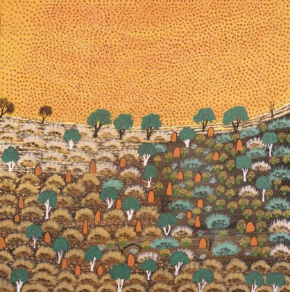 Jacinta Pula Morrison - View of Country - Painting - Jacinta Pula Morrison