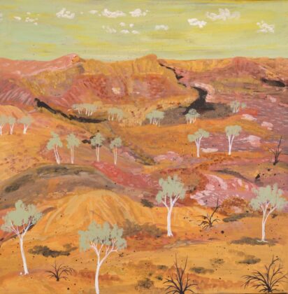 Elizabeth Ngwarraye Bonney - My Homeland Tijamburra - Painting - Elizabeth Ngwarraye  Bonney