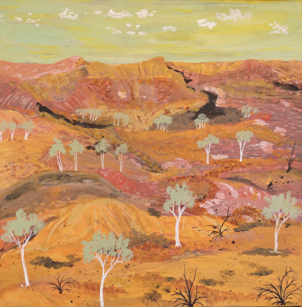Elizabeth Ngwarraye Bonney - My Homeland Tijamburra - Painting - Elizabeth Ngwarraye  Bonney