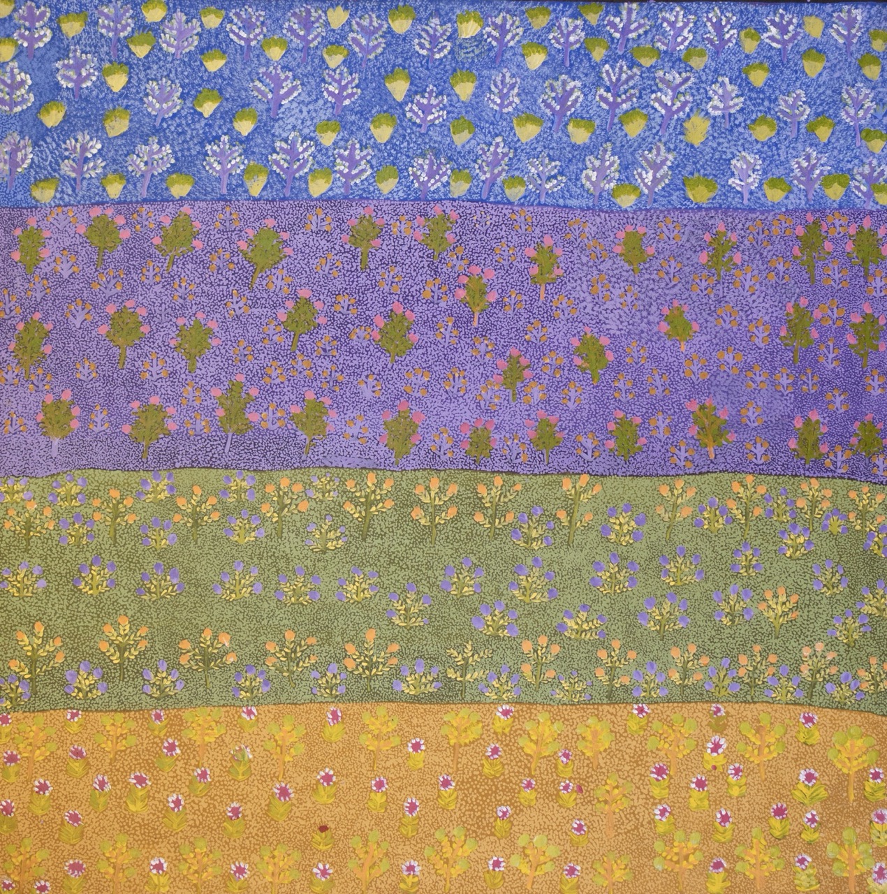 My Father's Country and Bush Medicine - Rosie Kemarre Morton - Painting - Rosie Kemarre Morton