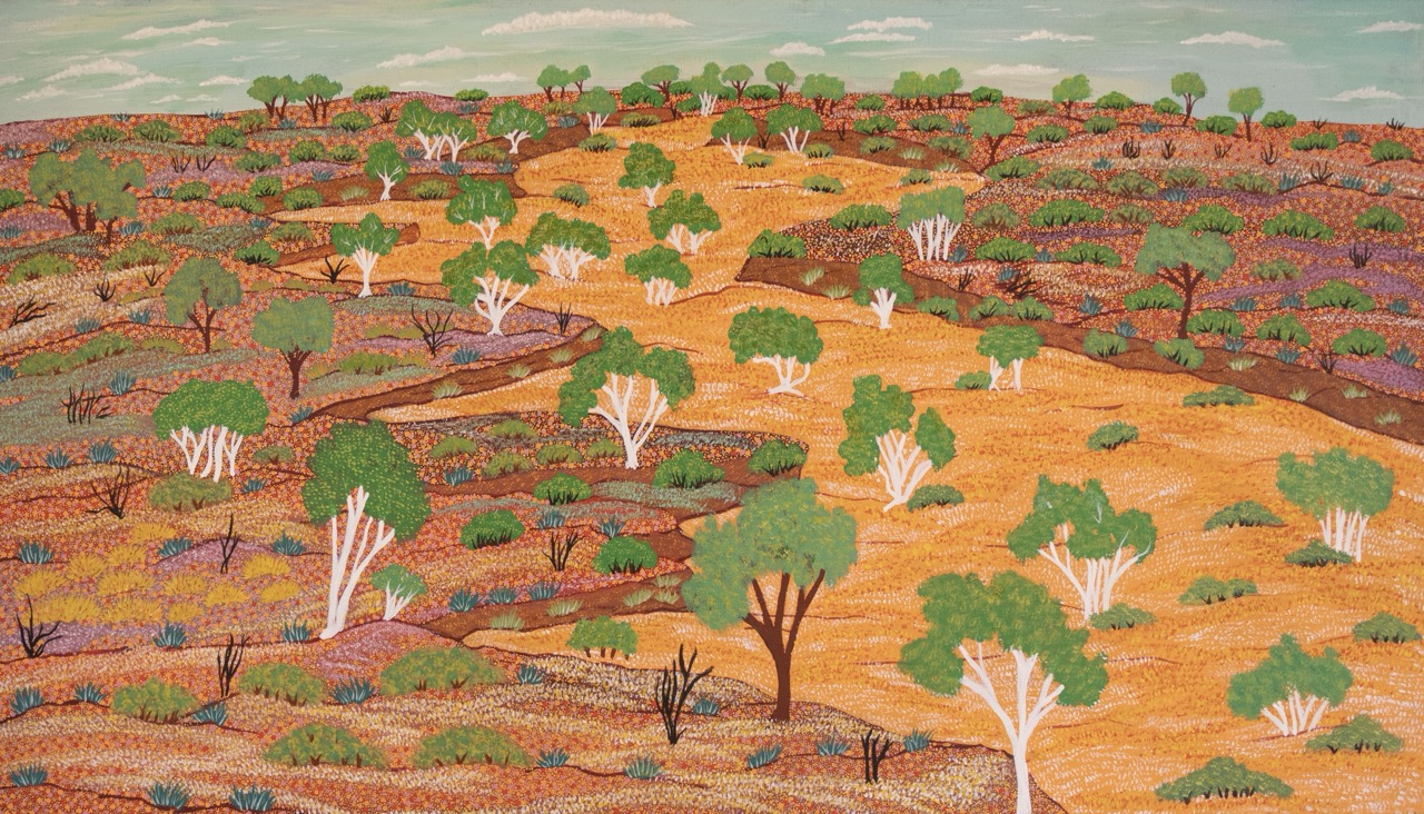 Levina Pitjara Morton - My Country - Painting - Levina Pitjara Morton