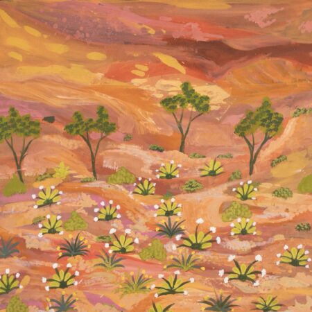 Elizabeth Ngwarraye Bonney - Bush Tobacco - Painting - Elizabeth Ngwarraye  Bonney