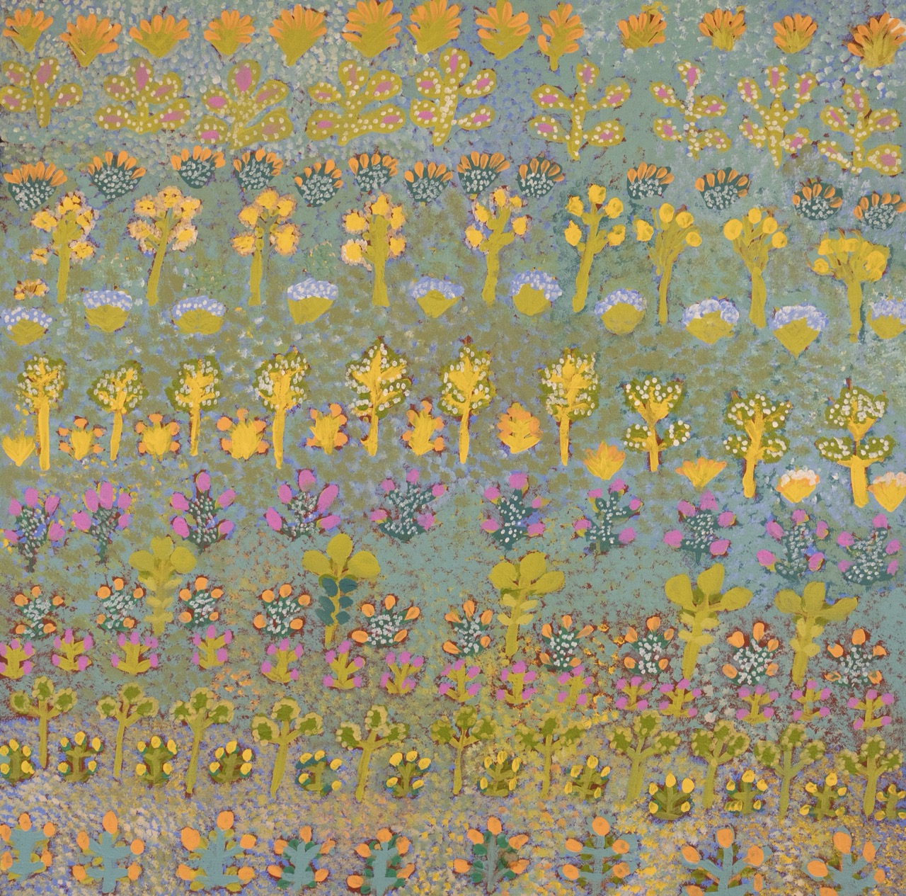 Rosie Kemarre Morton - My Father's Country and Bush Medicine - Painting - Rosie Kemarre Morton