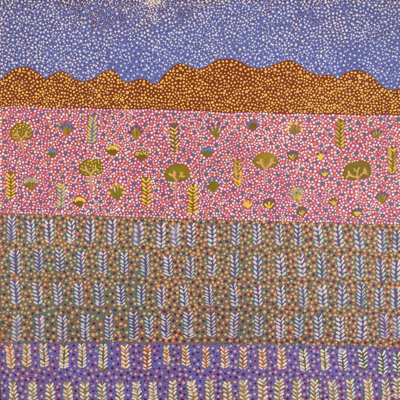 Janella Kemarre Ross - View Of Country - Painting - Janella Kemarre Ross