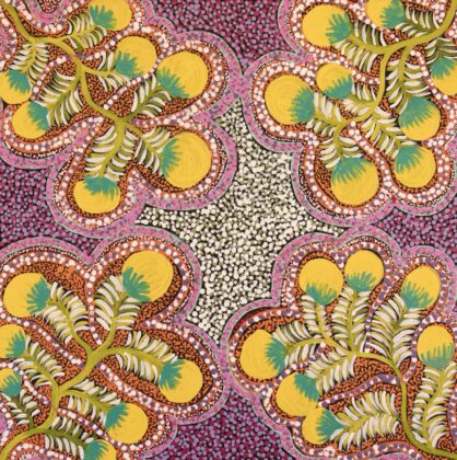 Rosie Ngwarraye Holmes - Katyerre (Bush Tomatoes) - Painting - Rosie Ngwarraye Holmes