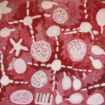 Maisie Petyarre Bundey - Bush Tucker - Painting - Maisie Petyarre  Bundey