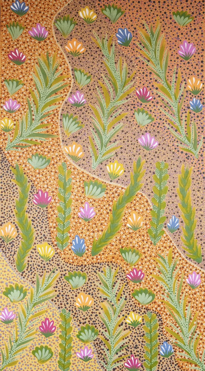 Joyanne Pitjara Morton - Bush Medicine - Painting - Joyanne Pitjara Morton