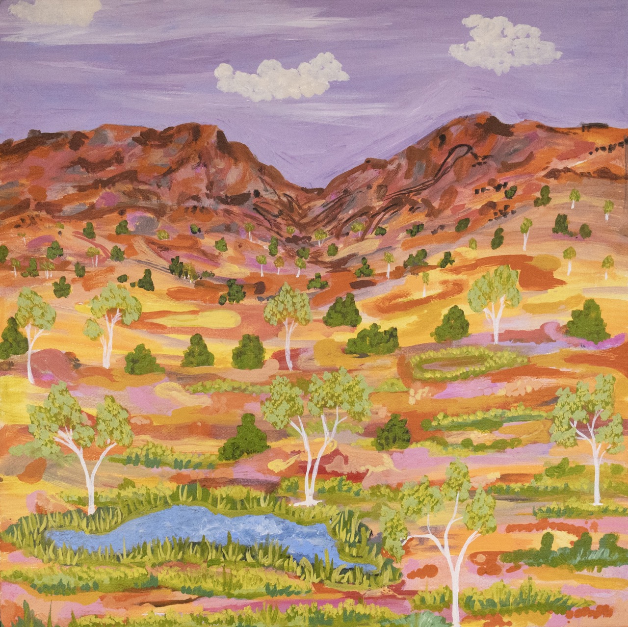 Elizabeth Ngwarraye Bonney - Penh Kwaty (After Rain) - Painting - Elizabeth Ngwarraye  Bonney