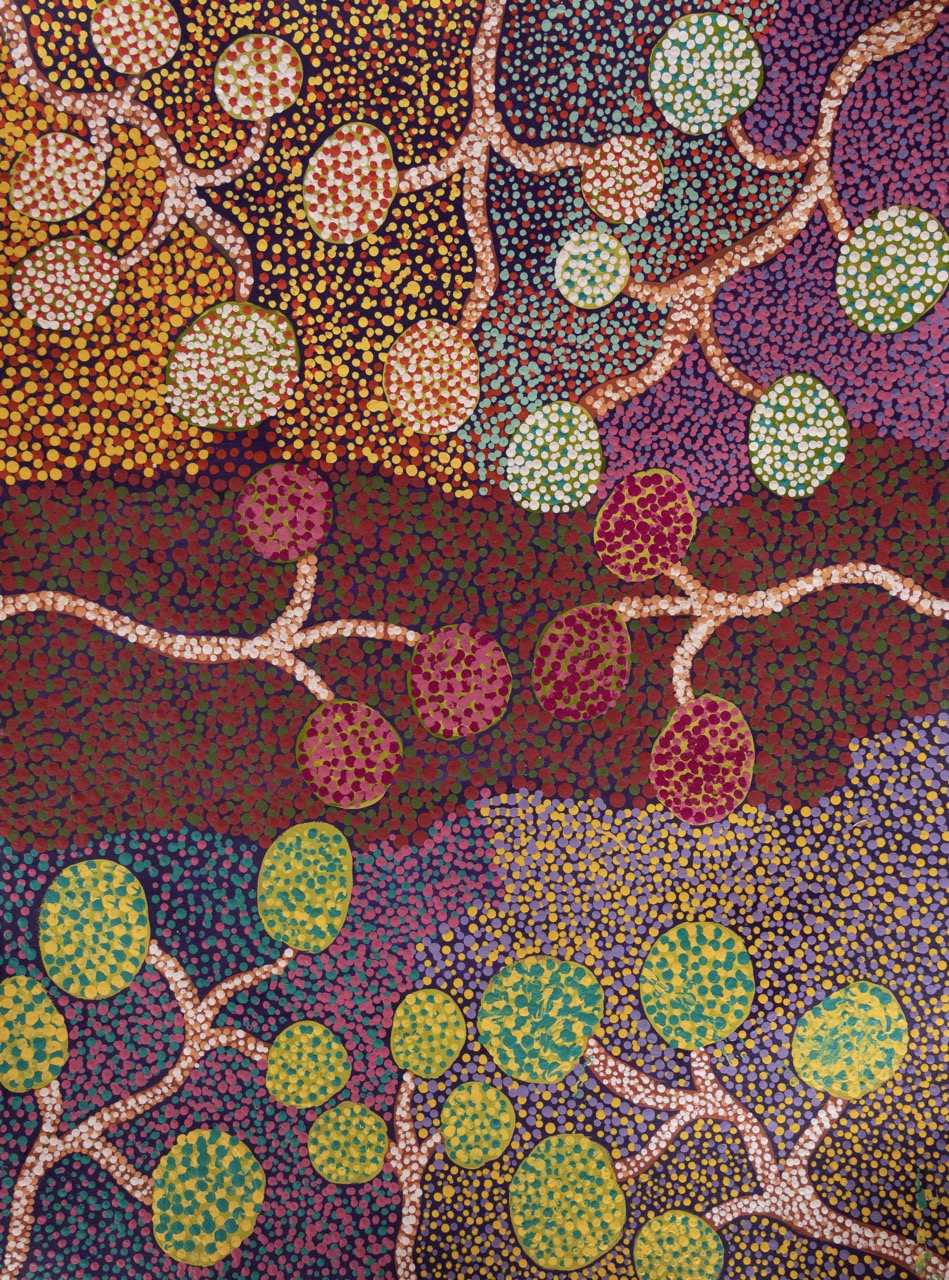 Rosie Ngwarraye Holmes - Alkwarre (Bush Banana) - Painting - Rosie Ngwarraye Holmes